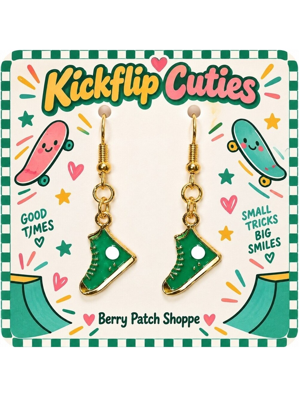Skateboard Sneaker Earrings